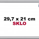 Plastic Silver Frame for A4