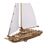 UGEARS 3D wooden mechanical model kit – Serenity's Dream yacht