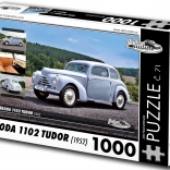 Puzzle Retro Cars Škoda 1102 Tudor 1952 1000 Pieces