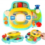 Interaktivt rat til børn med musik og lyde, blå