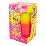 Tuban jiggly slime neo duo tweekleurig 430 g geel-roze