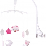 CHIPOLINO Musical Hanging Mobile Pink Little Owl