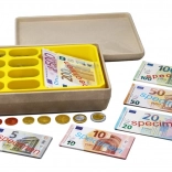 Children's Cash Register with Euro Banknotes and Coins