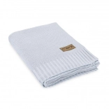 MoMi HUG knitted baby blanket grey