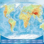 4000-piece Puzzle – Large Physical World Map