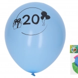 Opblaasbare ballonnen 30 cm met nummer 20 – set van 5 stuks