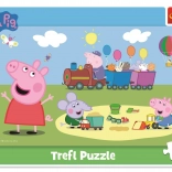 15-piece Puzzle Peppa Pig Train