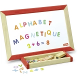 Jeujura lavagna multifunzionale in legno 44x30 cm con accessori