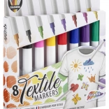 Textile Markers - Set 8 pcs