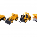 Metal construction vehicle with pull-back action 8 cm