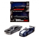 Twin Pack of Car Models Ford Mustang GT350 and Plymouth Road Runner from Fast and Furious