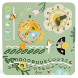 Wooden Educational Calendar in English