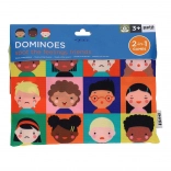 Petit Collage Domino 2-in-1: Feelings and Numbers