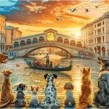 Trefl puzzle Dogs in Venice 1000 pieces