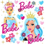 Princess BABE iron-on patches – small sheet