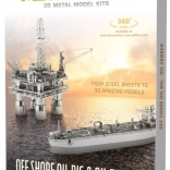 Metal Earth 3D Puzzle Oil Rig and Tanker – Deluxe Set
