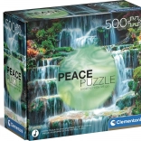 Puzzel 500 stukjes CLEMENTONI Peace Collection – Waterval The Flow