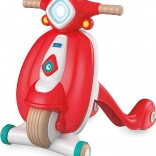 CLEMENTONI Baby Scooter Walker and Ride-on Vespa – red