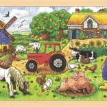 Wooden Puzzle Mr. Miller's Farm - 24 pieces
