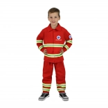 Børnekostume redningsmand med reflekser og tjekkisk tryk