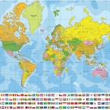Political World Map Puzzle XL 700 Pieces