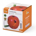 VIGA wooden threading apple with worm Montessori