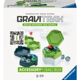 GraviTrax set with balls and boxes