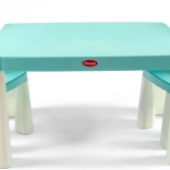 Plastic kids’ table with chairs blue-white DOLONI