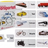 Educational Transport Puzzle – 10 Pairs