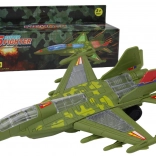 Militært jagerfly med lys og lyde – grøn